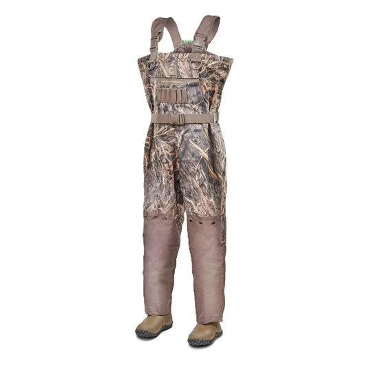 Gator Waders Mens Shield Insulated Waders | Waterfowl Hunting Waterproof Breathable Insulating Chest Waders with Insulated Boots Mossy Oak Habitat S11