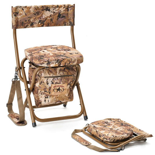 RigEm Right Waterfowl Hyde Hunting Stool for Blinds and Dove Hunting Gore Optifade Marsh