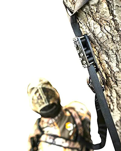 Best HUNTING FALL ARREST SYSTEM. Hunting Safety Harness Adapter. Wingman Tree Stand Safety Harness device for Hunting & Bow hunting harness. (Stainless Pro Series)