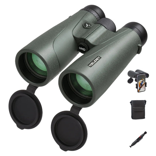 15x52 UHD Binoculars for Adults High Powered with Phone Adapter Lens Pen Quick Release Straps - Binoculars for Bird Watching - Low Night Vision Binoculars for Hunting Stargazing Cruise Ship