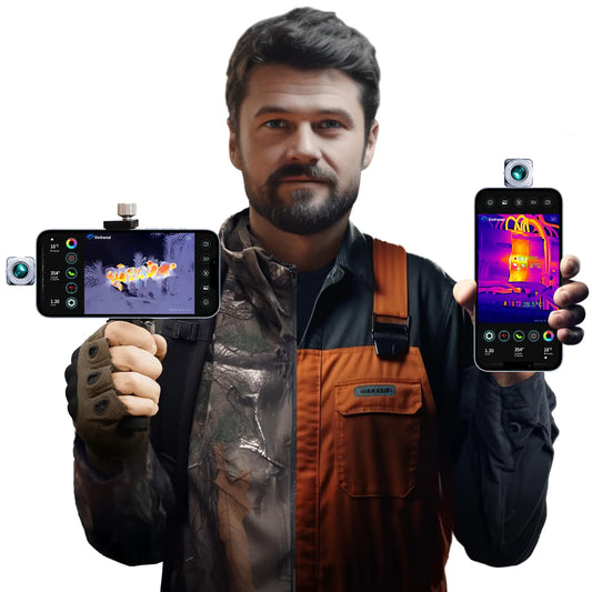 Xinfrared One XH09 Thermal Night Vision Monocular for Android Thermal Camera for Cell Phone with 50Hz See 870m 15X Zoom Thermal Imager for Hunting and Wilderness Rescue - Android
