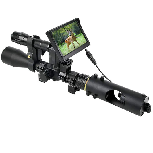 Nabila Night Vision Scope for riflescope850nm IR5" Portable Display Screenfor Riflescope at Night Hunting