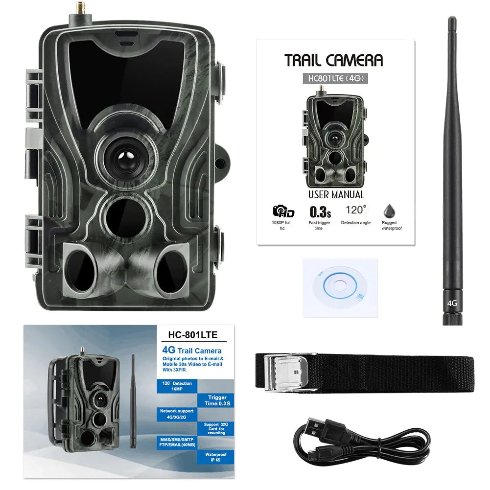 4G HD Night Vision Outdoor Hunting Camera HC801LTE